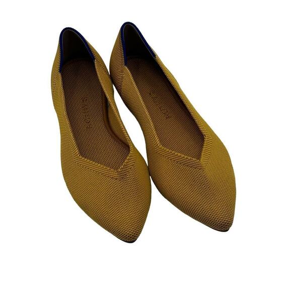 Rothy's The Point Flats RETIRED Marigold Yellow Classic Women’s Size 8.5 NWOB - Picture 6 of 11